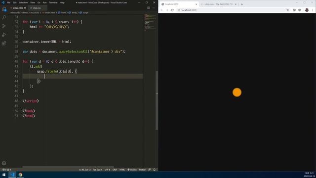 Awesome Particles Animation with GSAP смотреть онлайн