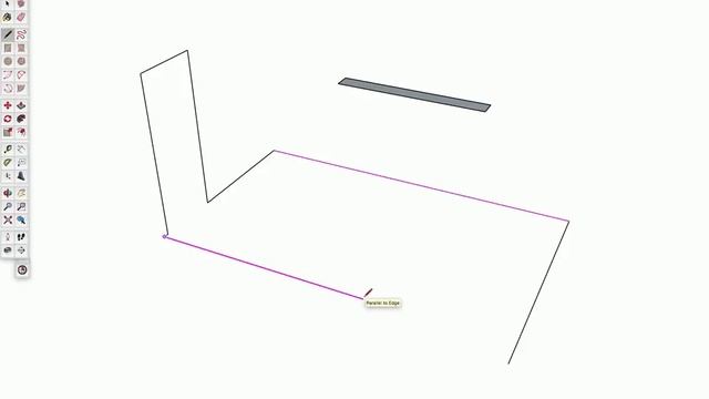 SketchUp quick tip: Draw a line parallel to another смотреть онлайн