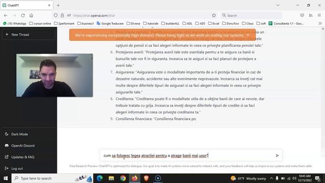 Primeste sfaturi de la intelienta artificiala! OpenAI Chat GPT AI! Afla cum functioneaza chatul GPT смотреть онлайн