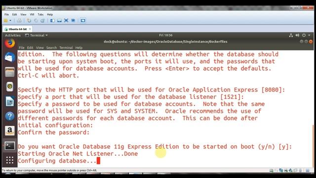 Docker oracle configuration смотреть онлайн