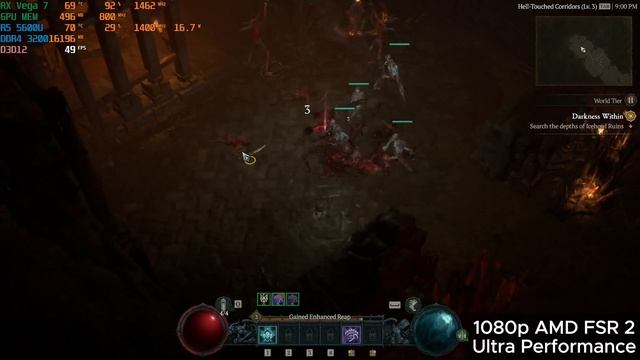 Diablo 4 | AMD Ryzen 5 5600U (Vega 7) | 1080p FSR 2 смотреть онлайн