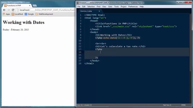 31009 - Functions in PHP - Part 1 смотреть онлайн