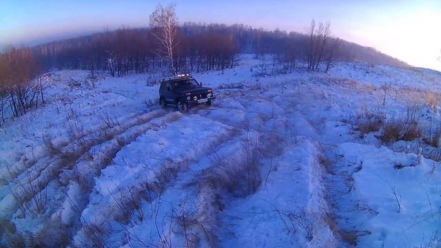 УАЗ 3153.Катаемся по снежку."ДИКИЙ СТРЕЙЧ "в деле смотреть онлайн