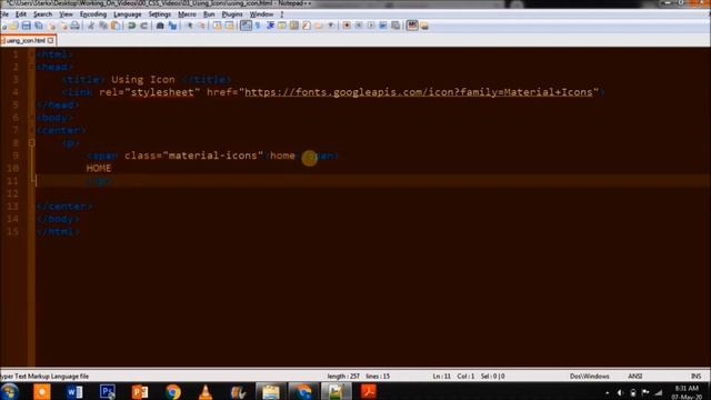 How to use icons in HTML | Material io icons | Icons in HTML смотреть онлайн