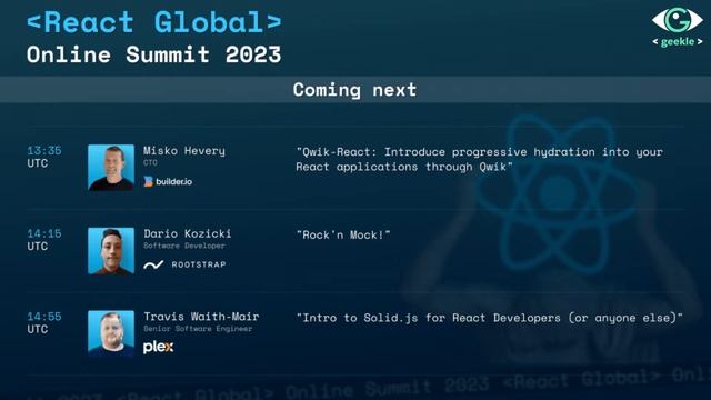React Global Online Summit 2023 – Junior Track смотреть онлайн
