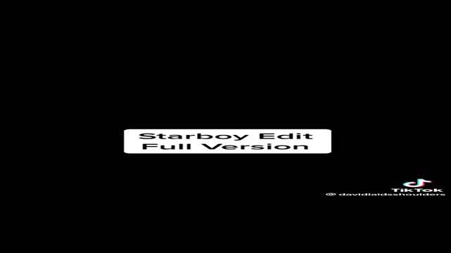 The Weeknd Starboy TikTok Edit Version Remix смотреть онлайн