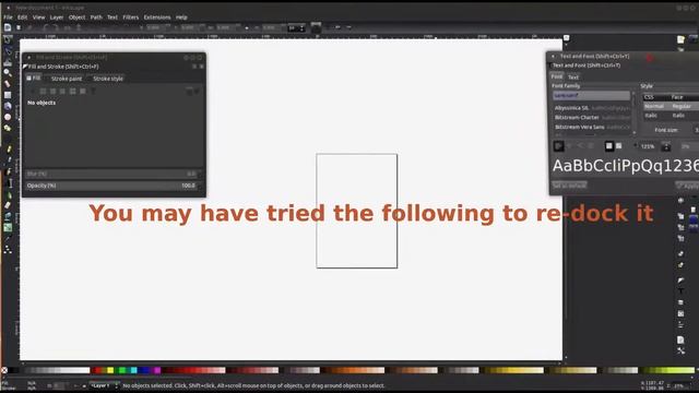 Inkscape - docking dialog panels смотреть онлайн