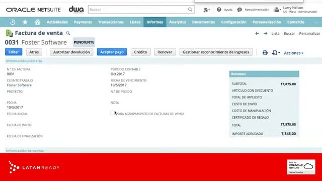 Oracle NetSuite: cómo sus principales funcionalidades te ayudan a manejar tu empresa смотреть онлайн