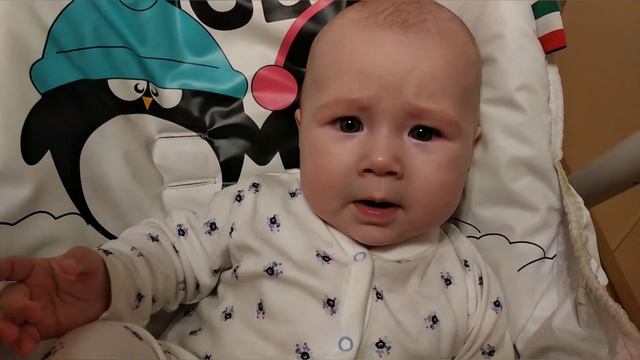 Говорящий младенец!!! Танюше 5 месяцев и она начинает говорить!👏🎉💖 Baby's first word at 5 months смотреть онлайн