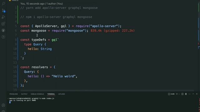 How to connect mongoDB database with graphql and apollo-server смотреть онлайн