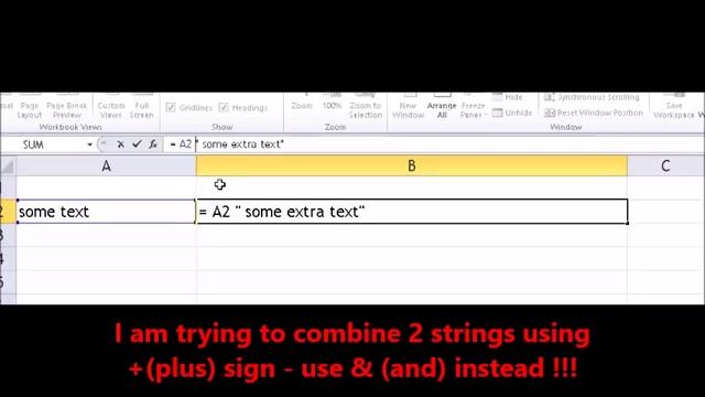 Microsoft Excel - Fix Error #VALUE! when concatenating two strings in few seconds смотреть онлайн
