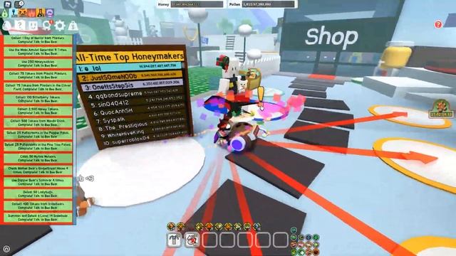 Completing The 4th *New* Bee Bear's Quest! (Insane Rewards) Bee Swarm Simulator смотреть онлайн