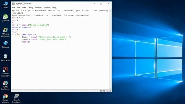 Python#13 - How to take input from user смотреть онлайн