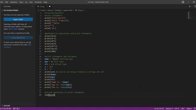 Python Programming for Pentesting (in Bangla) 1 - Print Statements, Variables, Functions and more смотреть онлайн
