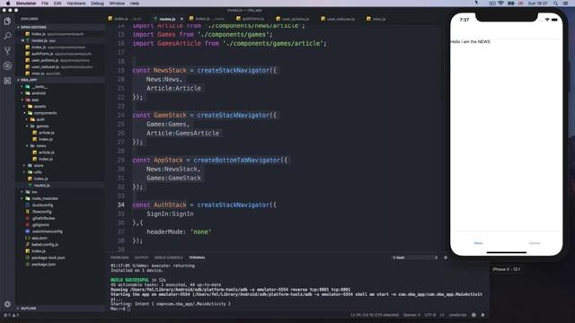 18 Styling the header tab || Build React Native complete app смотреть онлайн