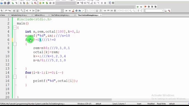 50_How to convert Decimal to Octal Using Array by Abdllah (Number System _Part 4) смотреть онлайн
