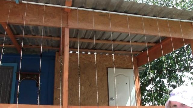 На даче, отдыхаем и готовим шашлык.