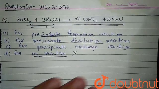 AlCl_(3)+3NaOH to Al(OH)_(3)darr+3NaCl | 12 | TYPES OF REACTIONS | CHEMISTRY | VK JAISWAL | Doub... смотреть онлайн