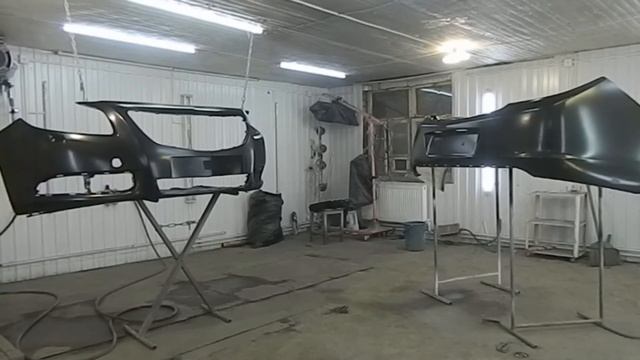 Покраска залипушного бампера с помощью силлера BODY 970. смотреть онлайн