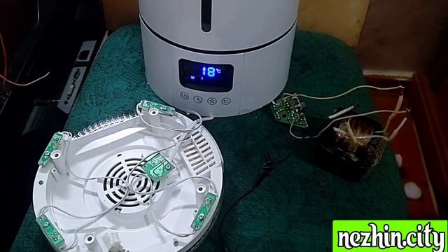 Замена импульсного блока питания, увлажнителя воздуха на трансформатор. смотреть онлайн