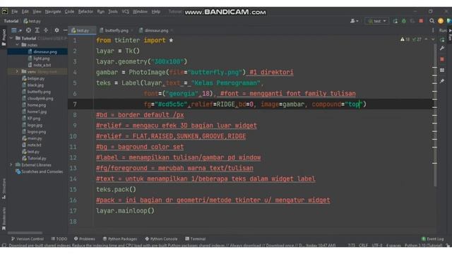 TKINTER TUTORIAL- CARA MENAMPILKAN GAMBAR DENGAN LABEL DI TKINTER PYTHON #python #tkinter ✍?? смотреть онлайн