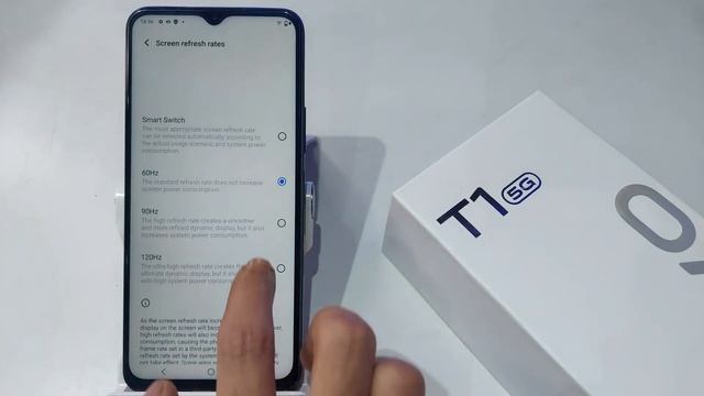 How to Change Screen Refresh Rate in Vivo T1,T1 5G | Vivo T1 me 120 hz screen refresh rate set kare смотреть онлайн