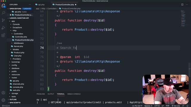 Laravel 8 REST API With Sanctum Authentication смотреть онлайн