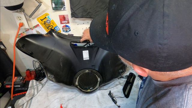 Custom Dynamics Batwing Fairing Vent Insert LED Light customdynamics harleydavison