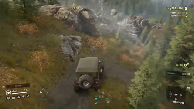 Exploring the mountains on UAZ. SnowRunner. смотреть онлайн
