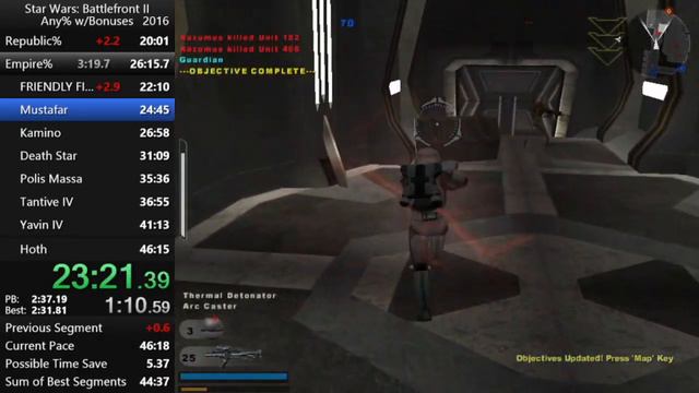 Star Wars Battlefront II (2005) Speedrun - Any% w/ Bonuses in 46:14 смотреть онлайн