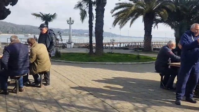 Абхазия Сухум столица .( набережная )2020 март .
