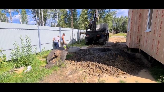 Бурение Колодца, 6 колец за полтора часа. смотреть онлайн