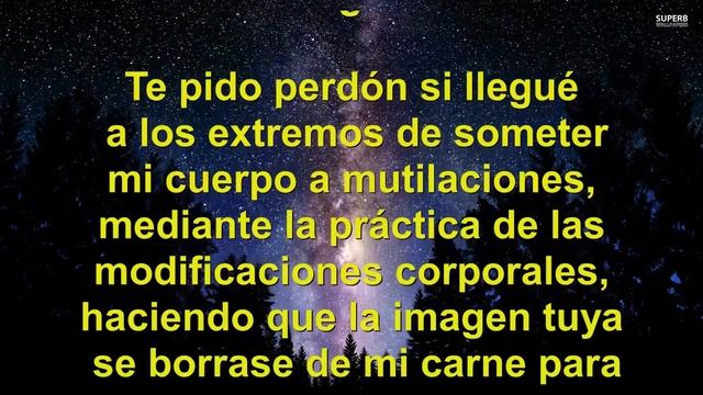 ORACION PIDIENDO PERDON POR TATUAJES PIERCINGS Y MODIFICACIONES CORPORALES смотреть онлайн