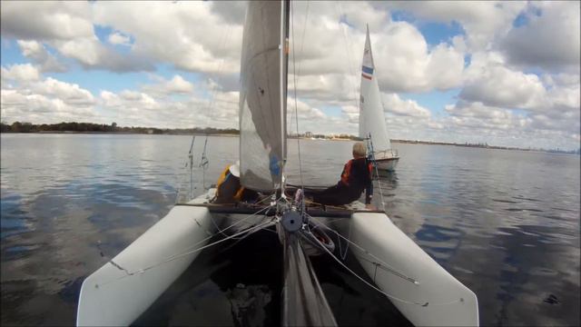 Erwin Sailing his Gloucester 16 Sailboat 2013-10-07 смотреть онлайн