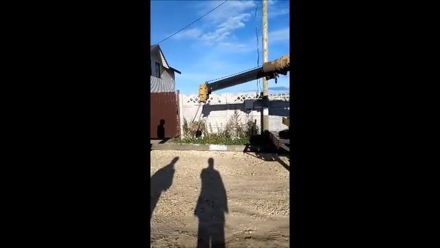 Установка анкерной опоры. СтройМонтажБур. смотреть онлайн