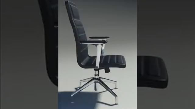 3D Model Lotus Medium Black Leather Armchair Review смотреть онлайн