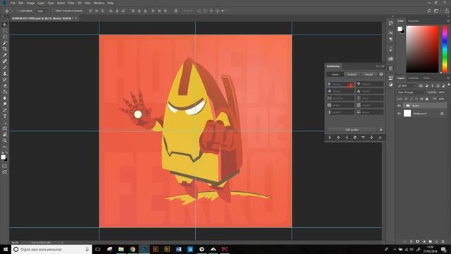Como Criar Grid Com Linhas Guias Dinâmicas e Automáticas no Photoshop - GuideGuide смотреть онлайн