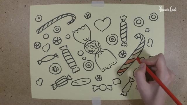 Уроки рисования для детей. Рисуем конфеты смотреть онлайн