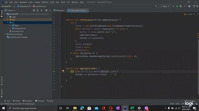 Leer archivos CSV en JAVA смотреть онлайн