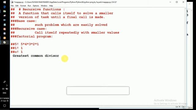 Lec 013 Recursive function examples in Python смотреть онлайн