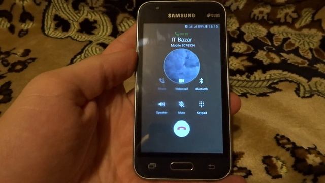 Samsung Galaxy S10 On Samsung Galaxy J1 Mini Prime Incoming Call Via Fake Call