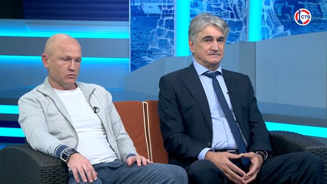 Ген. директор ФК "Севастополь" В.Чалый и гл. тренер команды С.Гудзикевич в программе "Доброе утро" смотреть онлайн