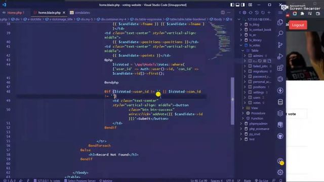 #8 Submit vote to candidate | Laravel and livewire смотреть онлайн
