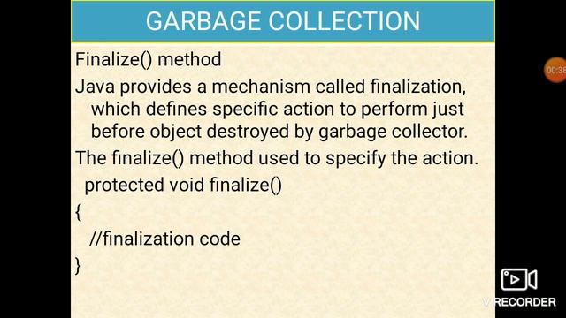 Garbage collection and finalize method in java смотреть онлайн