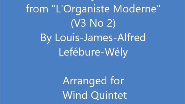 Fugue from "L'Organiste Moderne" (Volume 3 No. 2) for Wind Quintet смотреть онлайн
