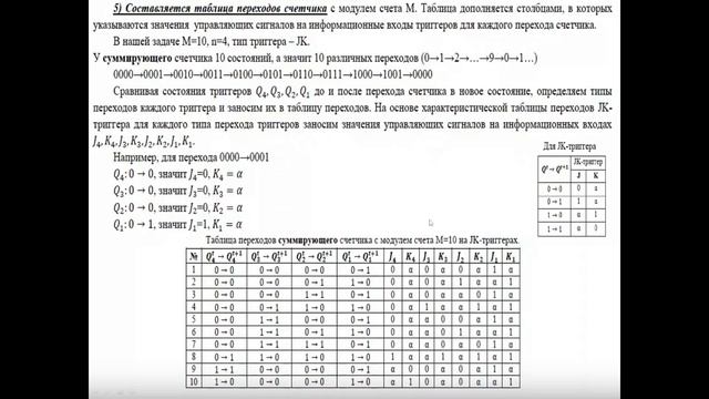 Синтез синхронных счетчиков в двоичной системе смотреть онлайн