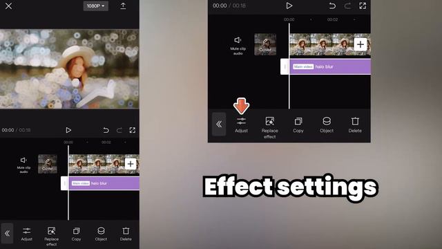 How to add halo blur effect to video in CapCut App смотреть онлайн