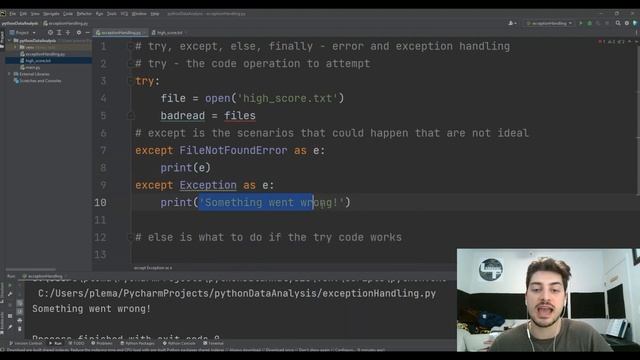 Python Exception Handling Tutorial! How to Set Up Error Handling with Try-Except Conditions смотреть онлайн