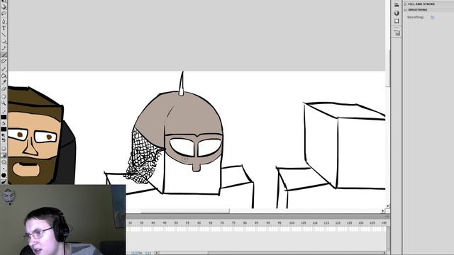 Стрим #177: Внеплановый стрим - Adobe Flash Pro ( Рисую персонажей анимации, отвечая на вопросы )