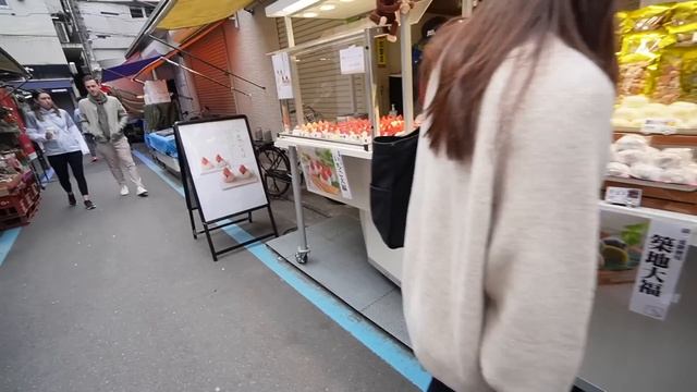 Everything We Ate & Spent at the Tsukiji Outer Market in Tokyo!! смотреть онлайн